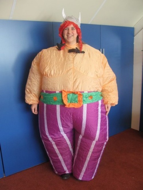 Mascottepak Opblaasbaar kostuum - Viking Obelix